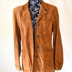 1970's Suede Collared Leather Jacket - Lightweight!